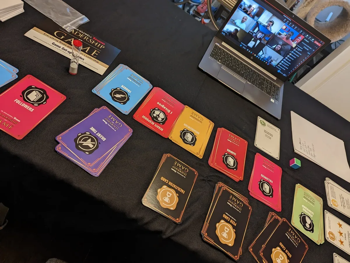 The John Maxwell Leadership Game facilitated remotely for the top-performing data engineering team at a Fortune 10 company