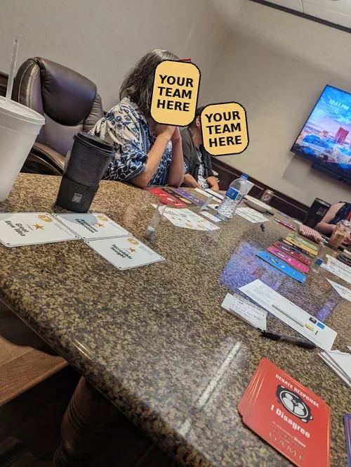 A live Reject Mediocrity leadership session — your team goes here
